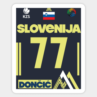 Luka Doncic Slovenija Fan Design Sticker